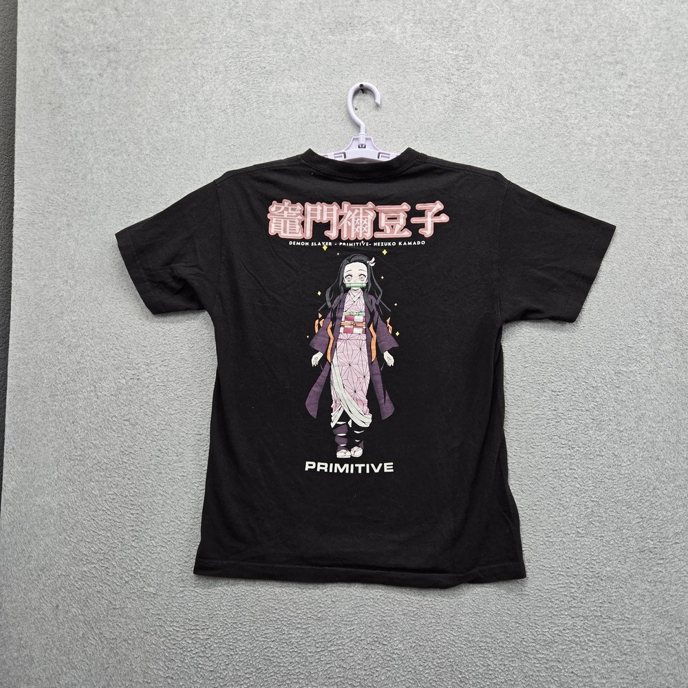 Primitive x Demon Slayer Men Shirt M Black Nezuko Kamado Skater Short Sleeve